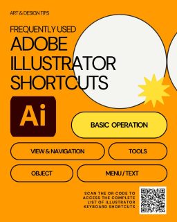 Unlock the magic of Adobe Illustrator and work at lightning speed! 🚀✨ Mastering just a few key shortcuts is your secret weapon for a smoother, faster design workflow. Get ready to boost your productivity and impress your creative peers. Let's dive into some of the most useful Illustrator hotkeys you should be using every day! #IllustratorTips #DesignHacks #CreativeShortcuts