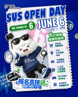 📢 SUS OPEN DAY ✨ THE POWER OF 6 ✨
📅 6月6日(六)11AM – 4PM
📍 Level 31, Menara Landmark JB
别再看别人搞创意了,这次换你来现场亲手试玩未来!
🔥 6大体验直接玩起来:
📦 自由选道具摆拍
💡 不同灯光风格体验
📸 产品摄影现场试玩
🤖 AI 生成广告海报 & 吉祥物
🕶️ VR 沉浸式 Gaming
🎁 完成挑战拿隐藏礼物
💻 超级重磅:现在报名,设备直接送!
🎁 电脑 / iPad(2选1) 现场直接送给你!
🤖 左手真实技术、右手AI灵感,隐藏创作者就是你!😎
🔥 名额有限,立刻点击链接报名!
👉 https://wa.link/zvdmza
📢 SUS OPEN DAY ✨ THE POWER OF 6 ✨
📅 6 June (Sat) | 11 AM – 4 PM
📍 Level 31, Menara Landmark JB
Stop watching other people create cool stuff on social media, come over and do it yourself. Since it’s the 6th of the 6th, we’re unleashing THE POWER OF 6 with six interactive zones you can literally play around with:
📦 Play around with props and style your own scene
💡 Experiment with different cinematic lighting vibes
📸 Try your hand at real product photography shoot
🤖 Create your own AI posters and mascots
🕶️ Step into immersive VR gaming
🎁 Complete the "side quests" to unlock hidden gifts
💻 Oh, and the ultimate perk: If you decide to lock in your enrollment, we’re handing you a FREE Laptop or iPad (dealer's choice).
With real-world tech in one hand and AI inspo in the other, you're about to unlock your main character energy. 😎
🔥 Space is limited, so hit the link to let us know you’re coming!
RSVP 👉 https://wa.link/zvdmza
//
#SUS #SUSacademy #ShiftUrSense #DigitalDesign #Multimedia #GraphicDesign #3DModeling #Animation #VisualCommunication #Internship #Scholarship #奖学金 #设计教育 #招生进行中‼️
SUS Academy
📞 018-222 6206 (Enquiries)
📱 https://wa.link/zvdmza (Whatsapp)
📌 Menara Landmark, Unit 31-01, Level 31
12, Jalan Ngee Heng, 80000 Johor Bahru, Johor
🚗 Waze: https://waze.com/ul/hw23b34es9